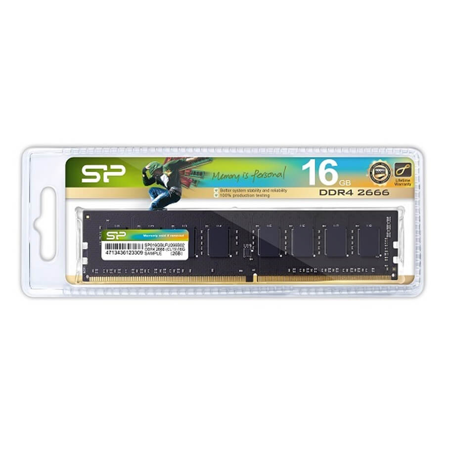 RAM PC Silicon Power DDR4-2666 CL19 UDIMM 16GB